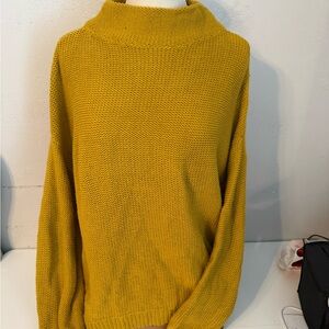 Old Navy Mustard Cowl Neck Sweater